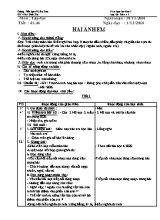 Giáo án Lớp 2 - Tuần 15 - Năm học 2014-2015